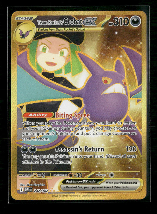 Team Rocket's Crobat ex SV10: Destined Rivals #242/182