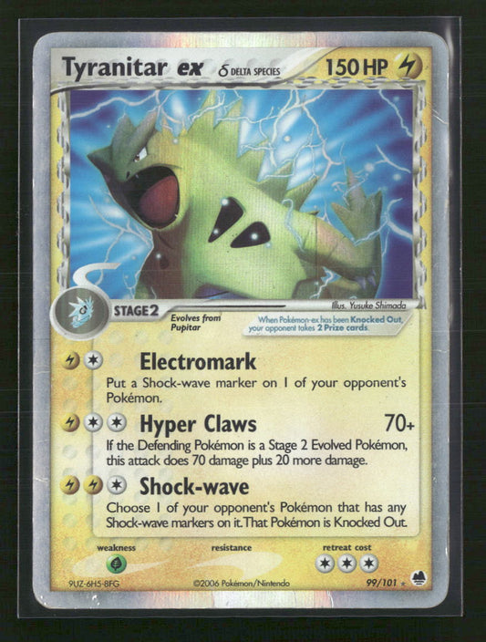 Tyranitar ex (Delta Species) Dragon Frontiers #99/101 - Damaged