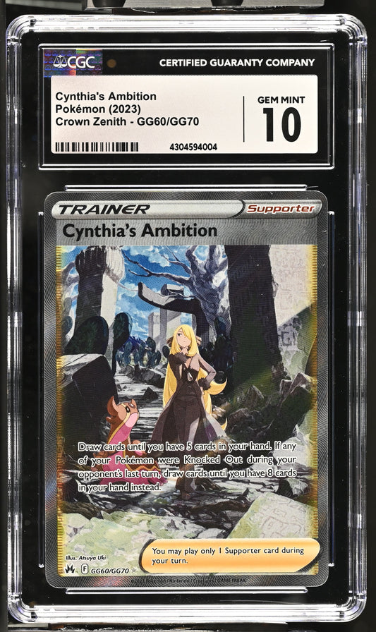 Cynthia's Ambition 2023 Crown Zenith #GG60/GG70 CGC 10
