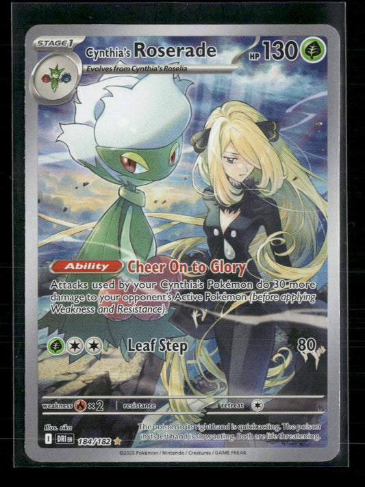 Cynthia's Roserade SV10: Destined Rivals #184/182