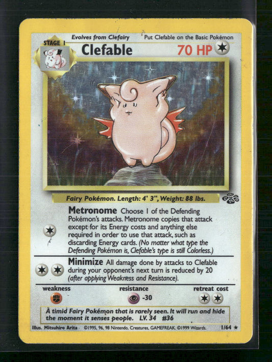 Clefable Jungle #01/64 - Damaged