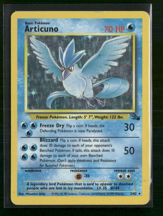 Articuno (2) Fossil #02/62 - Damaged