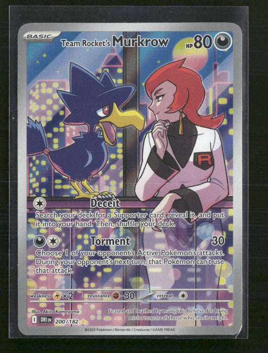 Team Rocket's Murkrow SV10: Destined Rivals #200/182