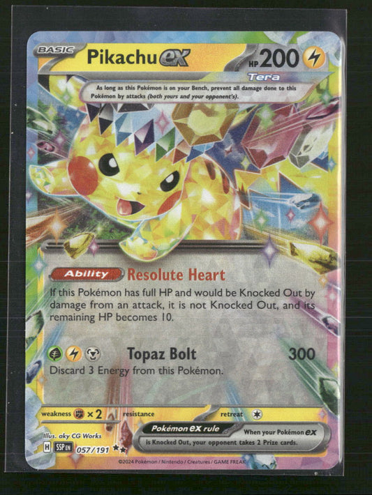 Pikachu ex SV08: Surging Sparks #057/191