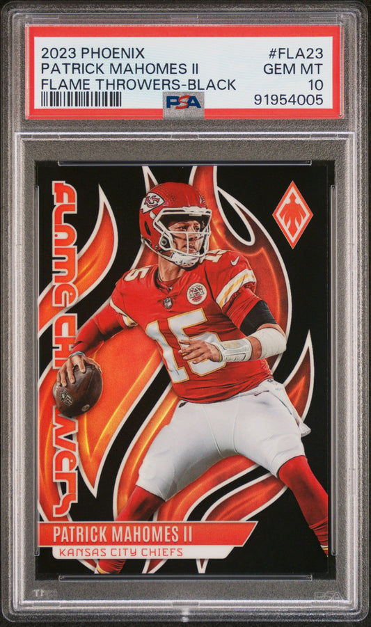 Patrick Mahomes II 2023 Panini Phoenix #FLA23 Flame Throwers-Black PSA 10
