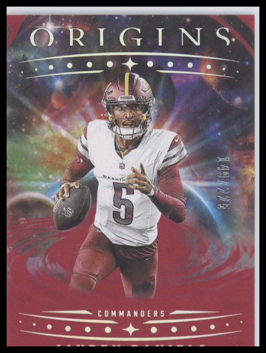 Jayden Daniels 2025 Panini Origins #100 Red #/225