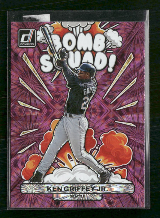 Ken Griffey Jr. 2023 Donruss #BS2 Bomb Squad Pink Fireworks