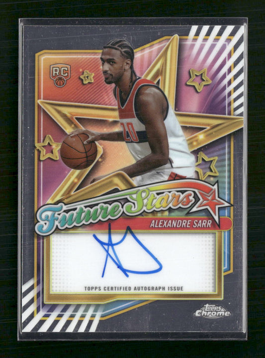Alexandre Sarr 2024-25 Topps Chrome #FSA-AS Future Stars Autographs