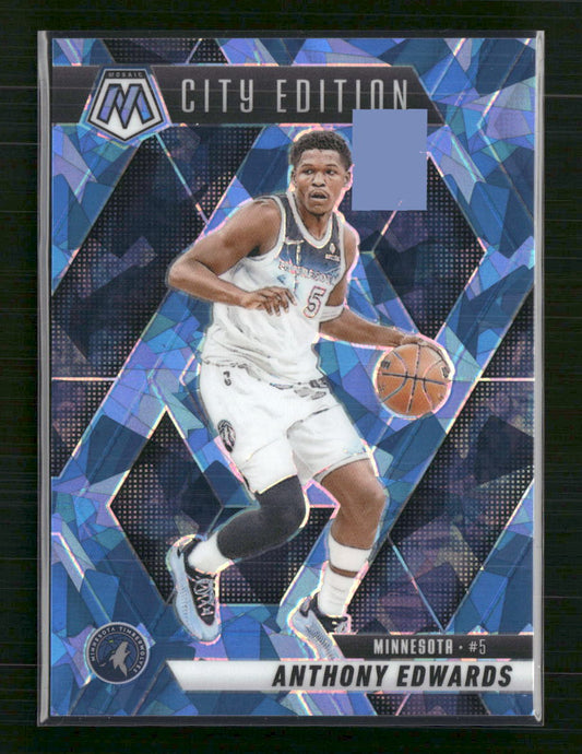 Anthony Edwards 2024-25 Panini Mosaic #279 Ice Mosaic #/125