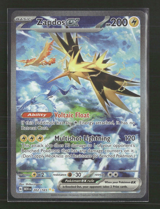 Zapdos ex SV: Scarlet & Violet 151 #202/165