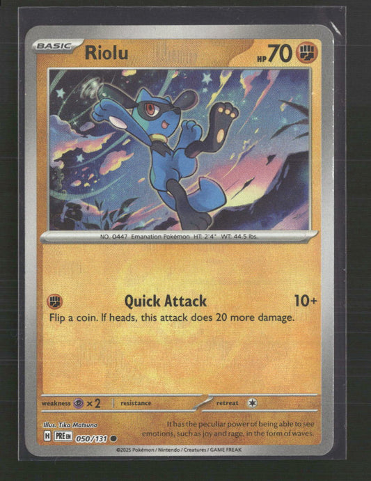 Riolu (Master Ball Pattern) SV: Prismatic Evolutions #050/131
