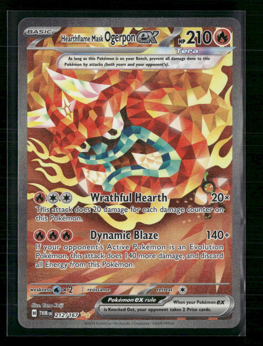 Hearthflame Mask Ogerpon ex SV06: Twilight Masquerade #212/167