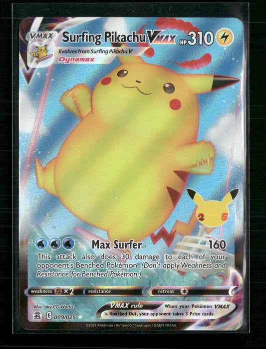 Surfing Pikachu VMAX Celebrations #009/025