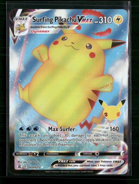 Surfing Pikachu VMAX Celebrations #009/025