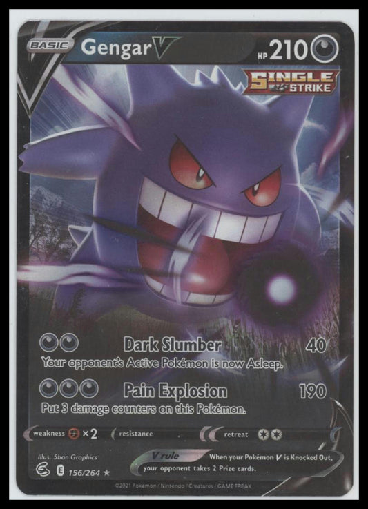 Gengar V SWSH08: Fusion Strike #156/264