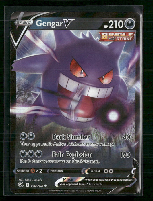 Gengar V SWSH08: Fusion Strike #156/264