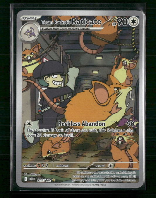 Team Rocket's Raticate SV10: Destined Rivals #202/182