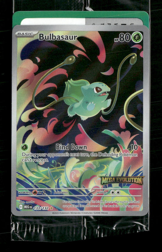 Bulbasaur - 133/132 (Mega Evolution Stamped) - Miscellaneous Cards & Products