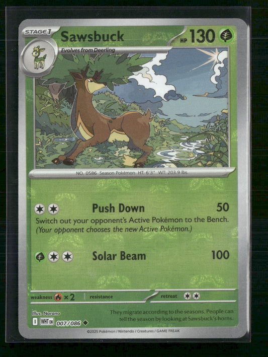 Sawsbuck (Master Ball Pattern) SV: White Flare #007/086
