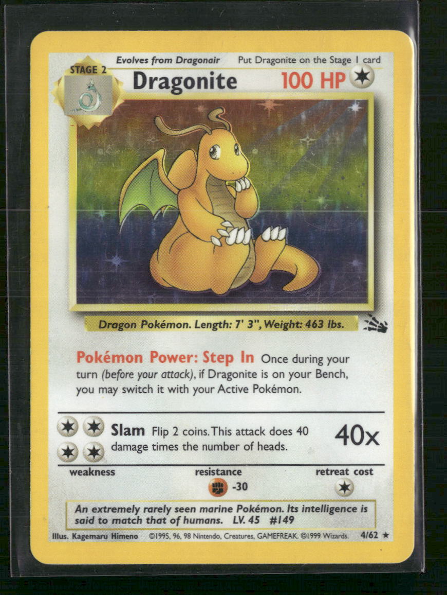 Dragonite (4) Fossil #04/62