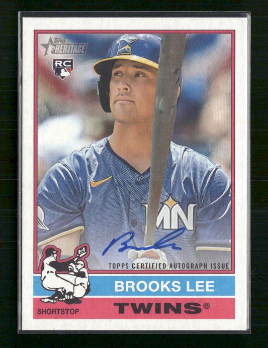 Brooks Lee 2025 Topps Heritage #ROA-BL Real One Autographs