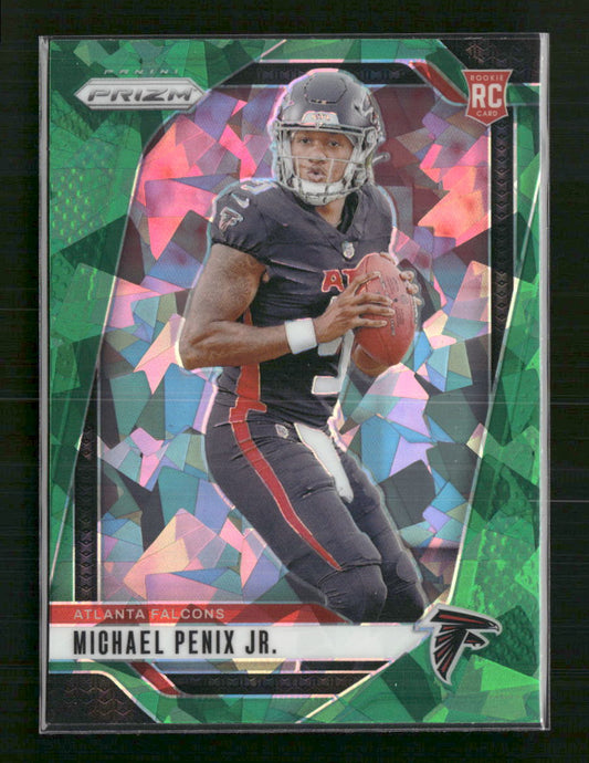 Michael Penix Jr. 2024 Panini Prizm #378 Green Ice