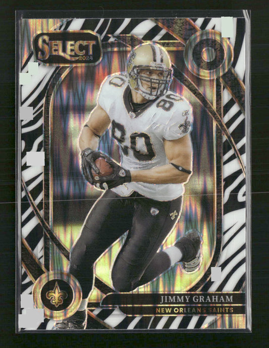 Jimmy Graham 2024 Panini Select #269 Zebra Prizm