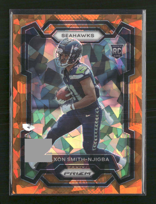 Jaxon Smith-Njigba 2023 Panini Prizm #390 Orange Ice