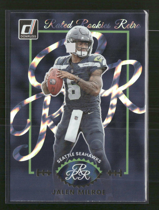 Jalen Milroe Donruss #16 Rated Rookie Retro