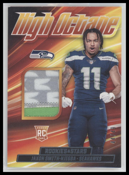 2023 Panini Rookies & Stars Jaxon Smith-Njigba #HM-JN High Octane Patch #/49