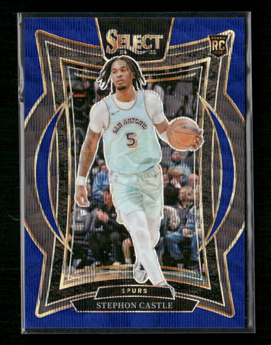 2024-25 Panini Select Stephon Castle #72 Blue Prizm #/75