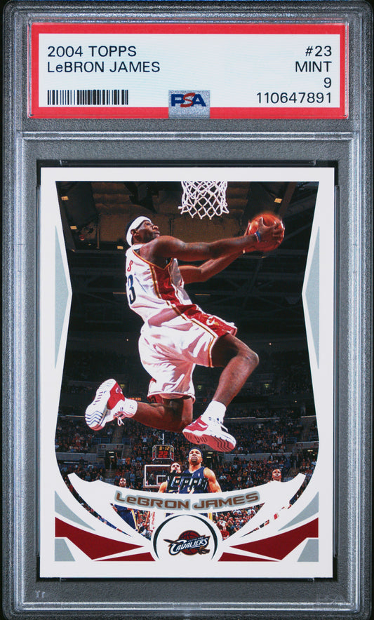Lebron James 2004 Topps #23 PSA 9