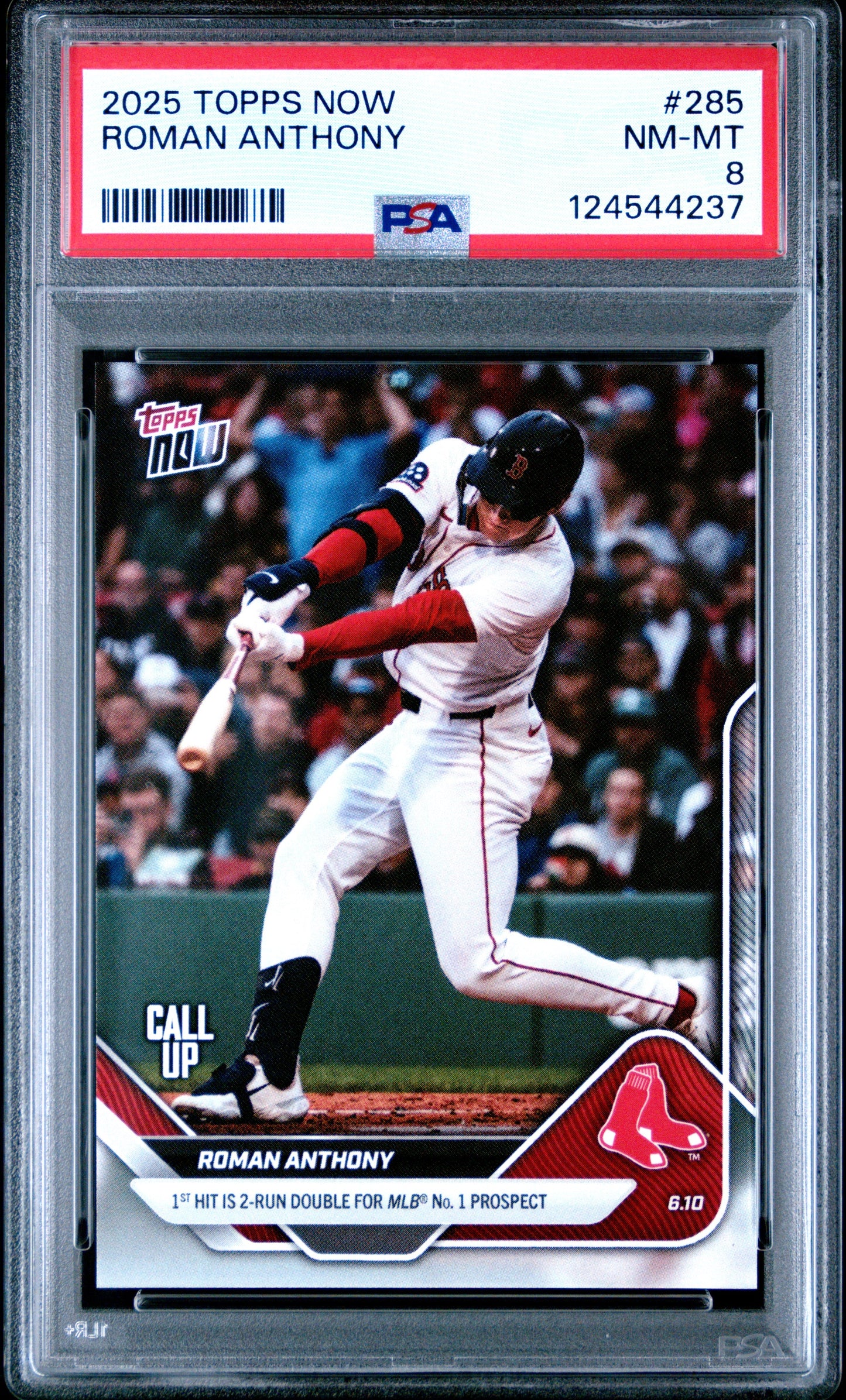 Graded 2025 Topps Now Roman Anthony #285 Rookie RC Baseball Card PSA 8 Near Mint