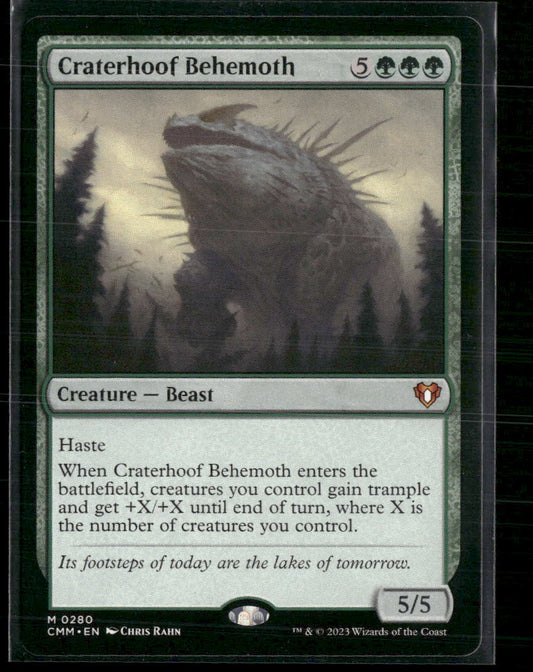 Craterhoof Behemoth Commander Masters #280