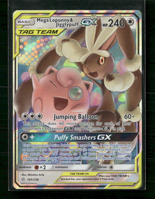 Mega Lopunny & Jigglypuff GX SM - Cosmic Eclipse #165/236