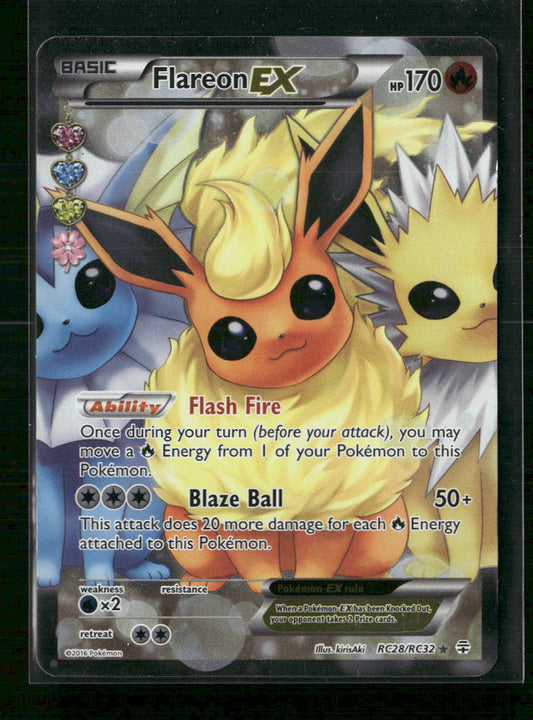 Flareon EX (Full Art) Generations: Radiant Collection #RC28/RC32