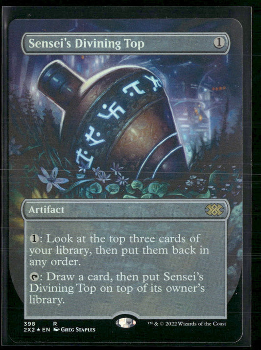 Sensei's Divining Top (Borderless) Double Masters 2022 #398
