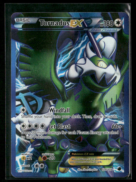Tornadus EX (Team Plasma) (114 Full Art) Plasma Freeze #114/116