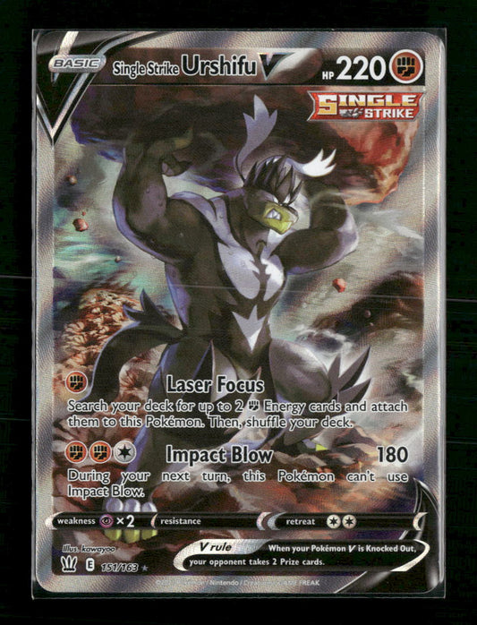 Single Strike Urshifu V (Alternate Full Art) SWSH05: Battle Styles #151/163