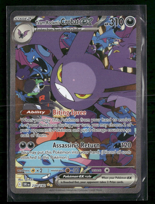 Team Rocket's Crobat ex SV10: Destined Rivals #234/182