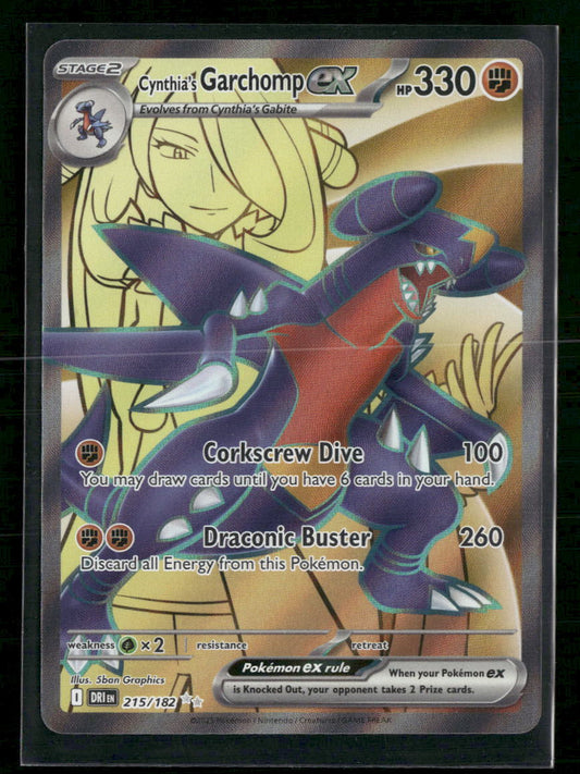 Cynthia's Garchomp ex SV10: Destined Rivals #215/182