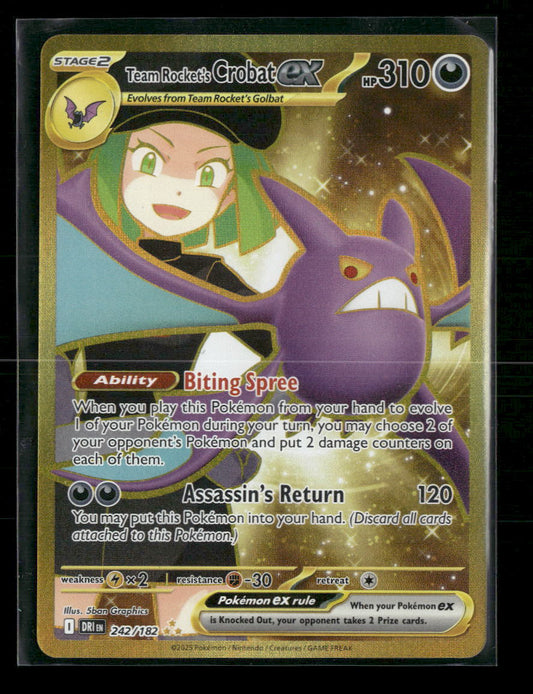 Team Rocket's Crobat ex SV10: Destined Rivals #242/182