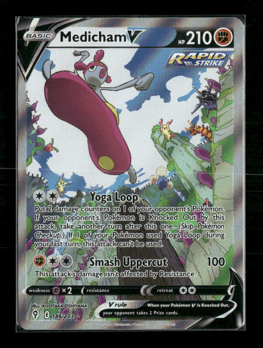 Medicham V (Alternate Full Art) SWSH07: Evolving Skies #186/203
