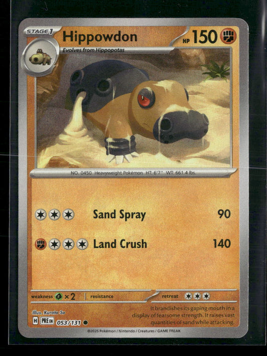 Hippowdon (Master Ball Pattern) SV: Prismatic Evolutions #053/131