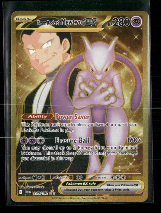 Team Rocket's Mewtwo ex SV10: Destined Rivals #240/182