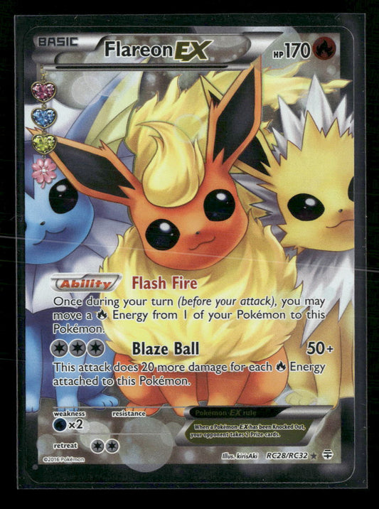 Flareon EX (Full Art) Generations: Radiant Collection #RC28/RC32