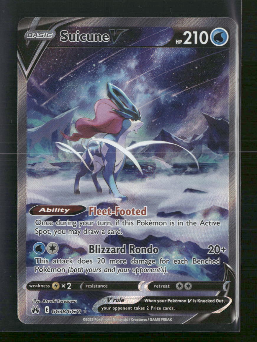 Suicune V Crown Zenith: Galarian Gallery #GG38/GG70