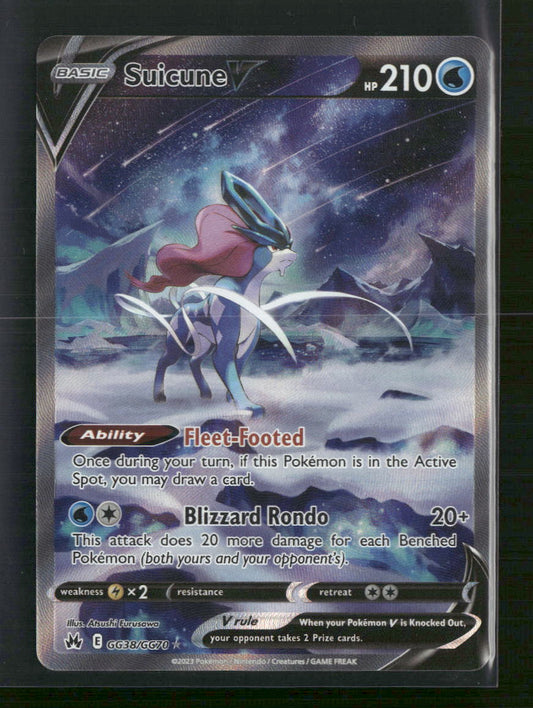 Suicune V Crown Zenith: Galarian Gallery #GG38/GG70