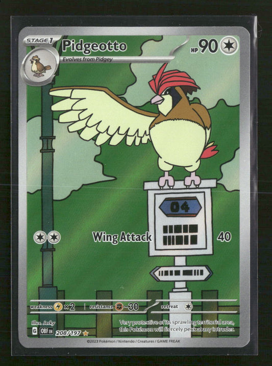 Pidgeotto SV03: Obsidian Flames #208/197