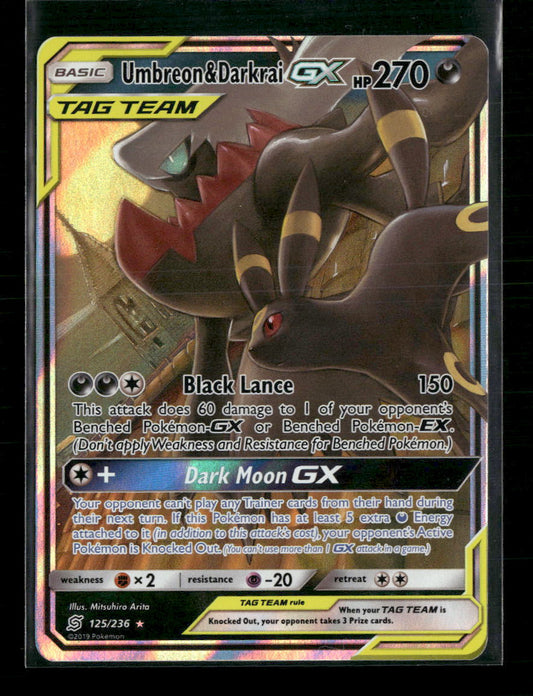 Umbreon & Darkrai GX SM - Unified Minds #125/236